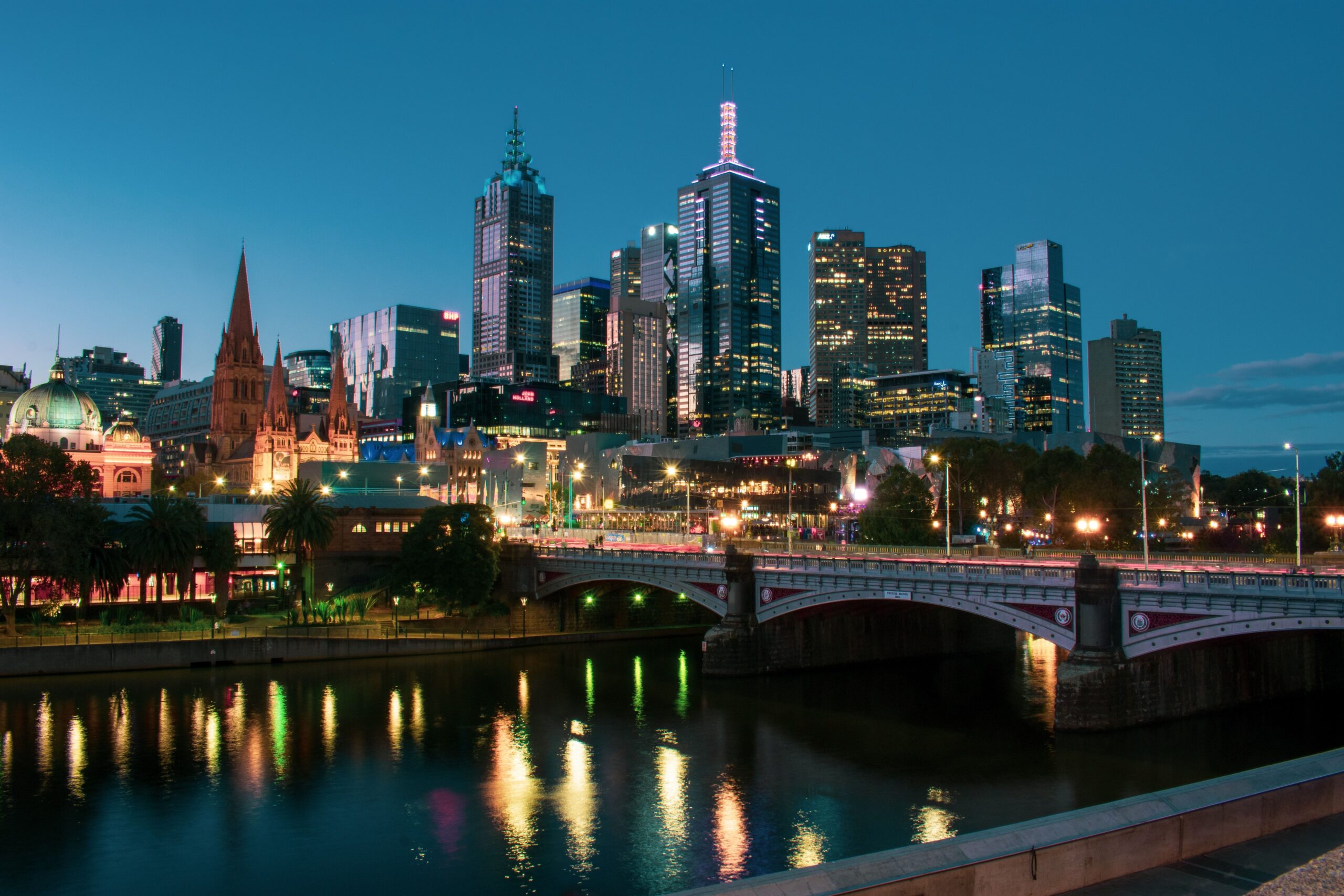 Melbourne skyline and property market growth